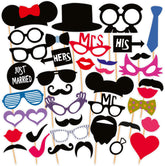 Syga Photo Booth Party Props Craft Item (36 Pieces), Multicolour